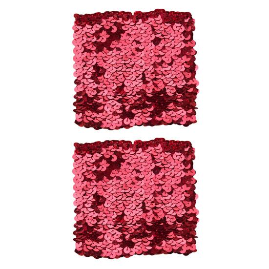 1 пара браслетов с блестящими пайетками для женщин и девочек, эластичный сверкающий браслет-манжеты, реквизит для костюмированной танцевальной вечеринки