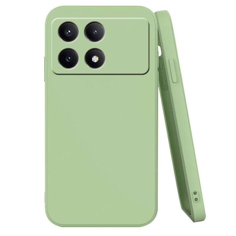 For Poco F6 Pro Case Xiaomi Poco F6 Pro Cover Liquid Silicone Phone Bumper Back Shockproof Soft TPU Funda Poco F6 Pro