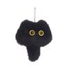 1 шт. брикеты черная кошка плюшевая игрушка мультяшный котенок кулон мягкая кукла брелок автомобильный брелок рюкзак сумка Декор