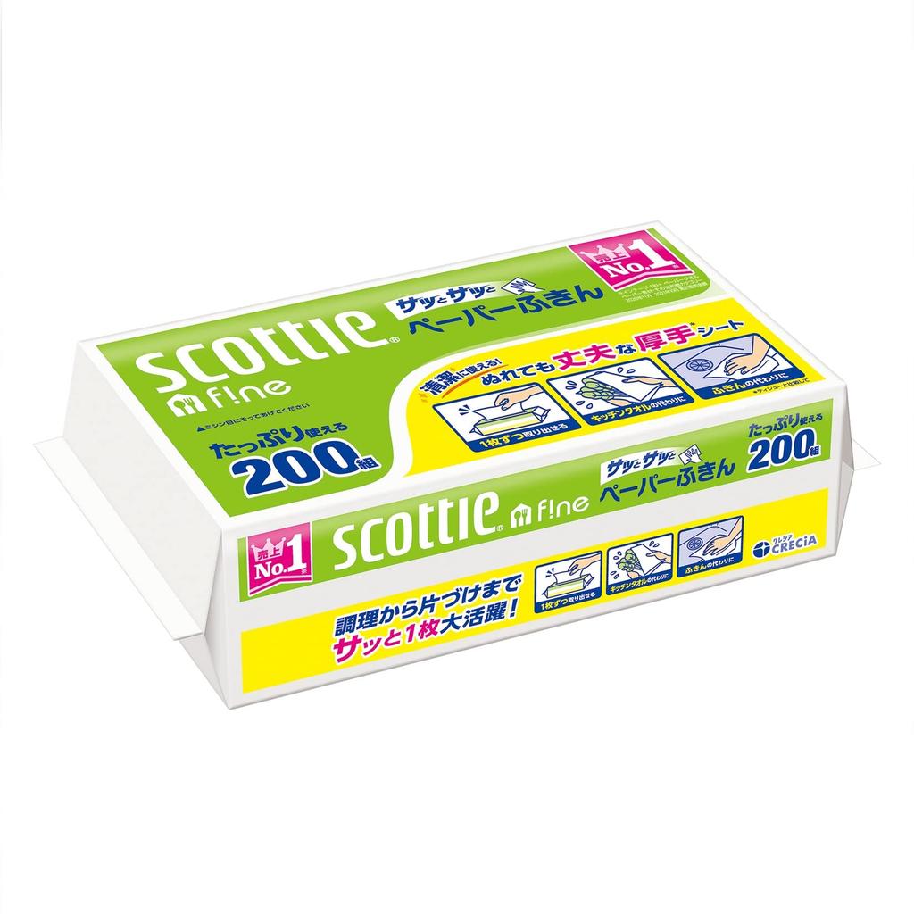 Бумажные полотенца для посуды Scotty Quick and Quick 400 листов x 4 комплекта [Оптовая закупка] (200 комплектов)