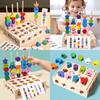 Детские деревянные обучающие блоки с сопоставлением форм для малышей игрушки подарки