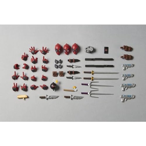 Kaiyodo Revoltech Amazing Yamaguchi Deadpool Ver. 2.5, Approximately 170mm Tall, Non-scale PVC & ABS Painted Action Figure