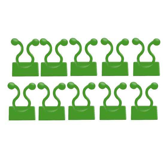 10 шт./компл., зажим для растений, бесплатная гибкая стена для скалолазания, фиксатор зеленых растений, крючок для виноградной лозы для сада