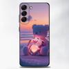 Милый розовый мультяшный поросенок Чехол для телефона для Samsung Galaxy A13, A21s, A22, A31, A32, A52, A53, A71, A80, Мягкий черный корпус