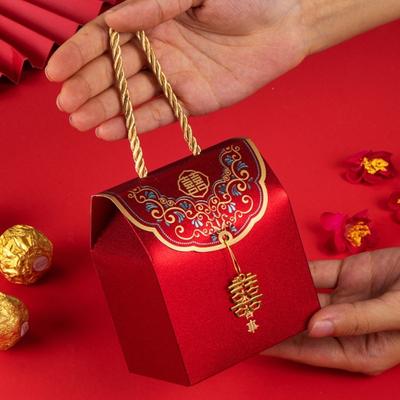 1 набор коробка для конфет изящная красивая бумажная китайская традиционная иероглиф Си подарочный футляр для свадьбы