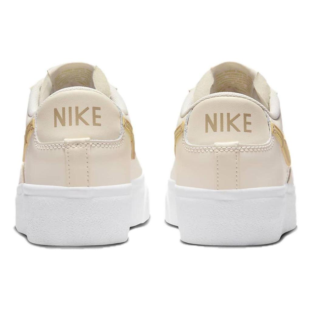 Nike  Blazer Low Platform Pale Ivory Saturn Gold Women Sneakers Cream White DJ0292-113