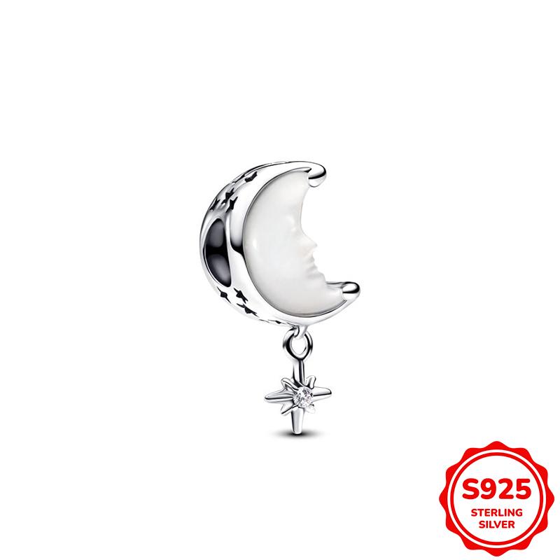 Оригинальные белые бусины-шармы в виде щенка, креветки-богомола и ленивца, подходят для браслета/ожерелья 3 мм для женщин, роскошный подарок для изготовления DIY-украшений