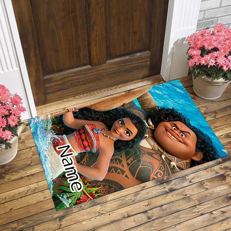 Personalized Name Princess Fantasy Living Room Non-Slip Area Rug Soft Carpet for Bedroom Kids Playroom Sofa Office Home Decor Doormat