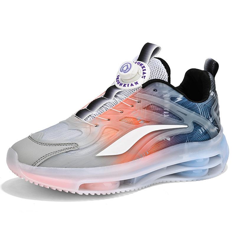 Мужская обувь большого размера, летняя, дышащая, сетчатая, повседневная, спортивная обувь, усиленная, вращающаяся кнопка, воздушная подушка, мягкая подошва, daddy tide