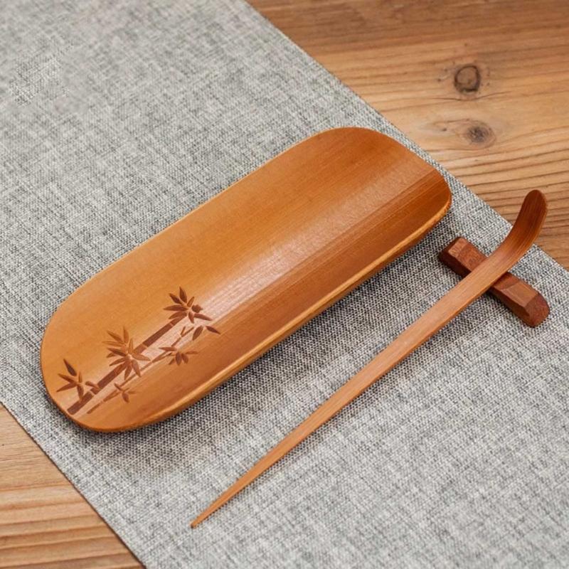 Traditional Chinese Teas Ceremony Set 3 Bamboos Tool With Intricate Carvings For Precise Brewing Family Gatherings And Cultural Display