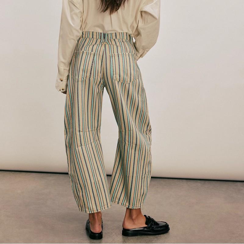 2026 Casual Loose Mid-Rise Wide Leg Jeans Women No Stretch Ankle Length