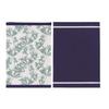 Torchon - Duo Style - Lot De 2 - 50 X 70 Cm - 100% Coton - Bleu