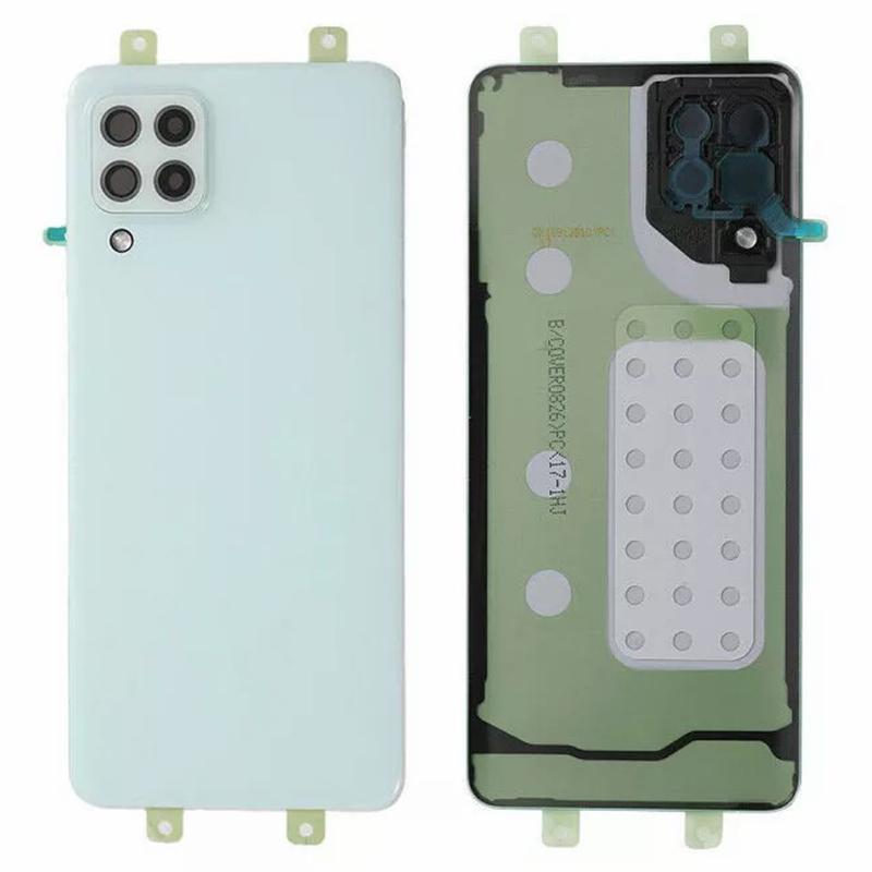 Для Samsung Galaxy A22 4G (Версия ЕС) Корпус аккумулятора A225 OEM с клейкой наклейкой + крышка объектива камеры