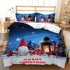 3D Santa Claus Bedding Set New Year Duvet Cover 2/3 Christmas Bedding AU210 * 210 Full Size Christmas Atmosphere Decoration