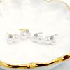 [Lara Christie] earrings ladies akoya pearls 3~5.5mm Total 4 beads diamond 0.18ct K18 18k gold gold le56-0032-yg