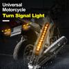 4 шт., поворотники для мотоцикла, индикатор поворота, Янтарный светодиод, универсальная лампа 12 В для мотоциклов, аксессуары для мотоциклов, черный, синий, синий