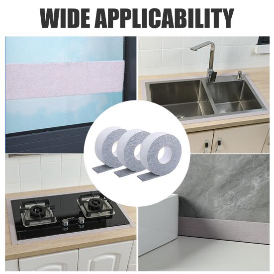 3 рулона 16,4 фута x 2 дюйма Поглотитель конденсата на окнах Толщина 5 мм Влагопоглощающая лента Полоски для поглощения конденсата на окнах
