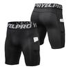 4 Packs Men Compression Shorts Active Workout Underwear with Pocket