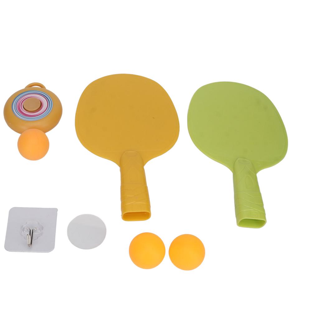 Indoor Hanging Table Tennis Hand Eye Coordination Toy 2 Racket Hanging Pingpong Trainer for Children Adult