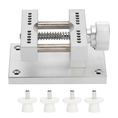 Металлический регулируемый держатель для часов, инструмент для снятия ремешка, основа для ремонта механизма, серебристый