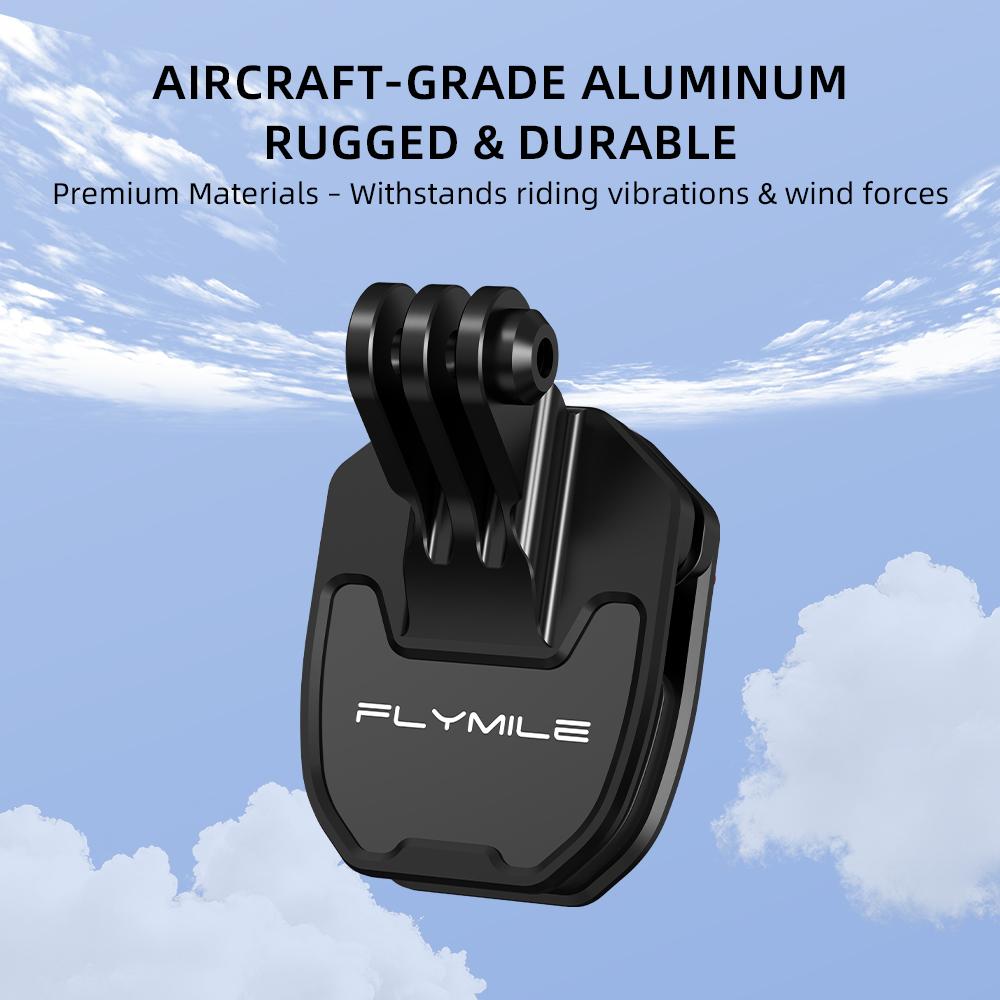 FLYMILE Motorcycle Windshield Mount for Action Cameras Clamp Holder