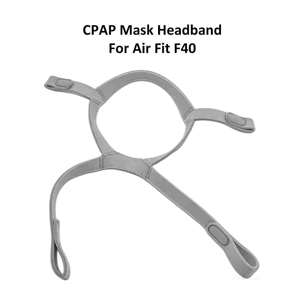 Ремешок для CPAP-маски F40, Совместимый с полнолицевой маской AirFit F40, с чехлами для ремешков, Стандартный ремешок для маски F40, Эластичный ремешок для CPAP-маски