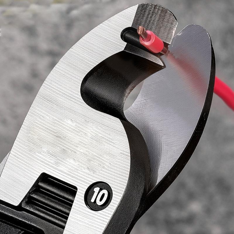 Эргономичный Сверхпрочный Кусачки для Проволоки Подходят для Толстых Медных Алюминиевых Кабелей Рукоятка против Усталости Прочная Конструкция