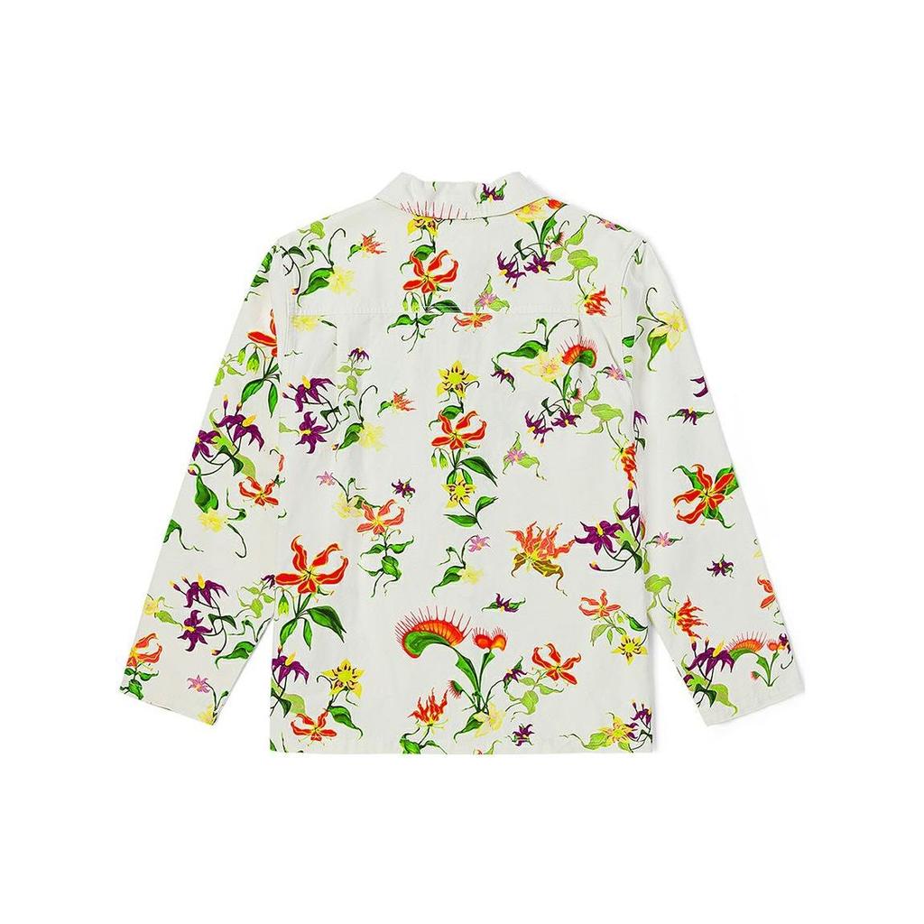 Vans Куртка с цветочным принтом и воротником на одной пуговице с длинным рукавом, мужская куртка, разноцветная VN0A3WF1YK1