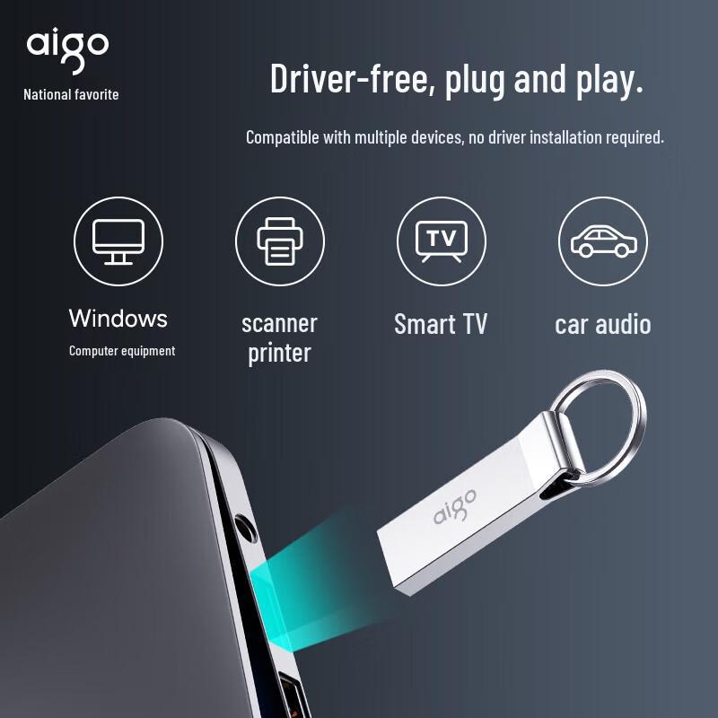 aigo U210 Metal USB 2.0 Flash Drive