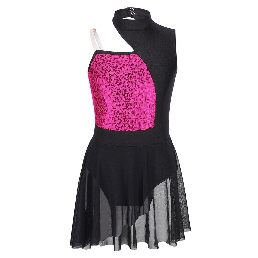 Детский балетный купальник для девочек, костюм для современного танца, танцевальная одежда, платье для современного джаза, латинского лирического танца