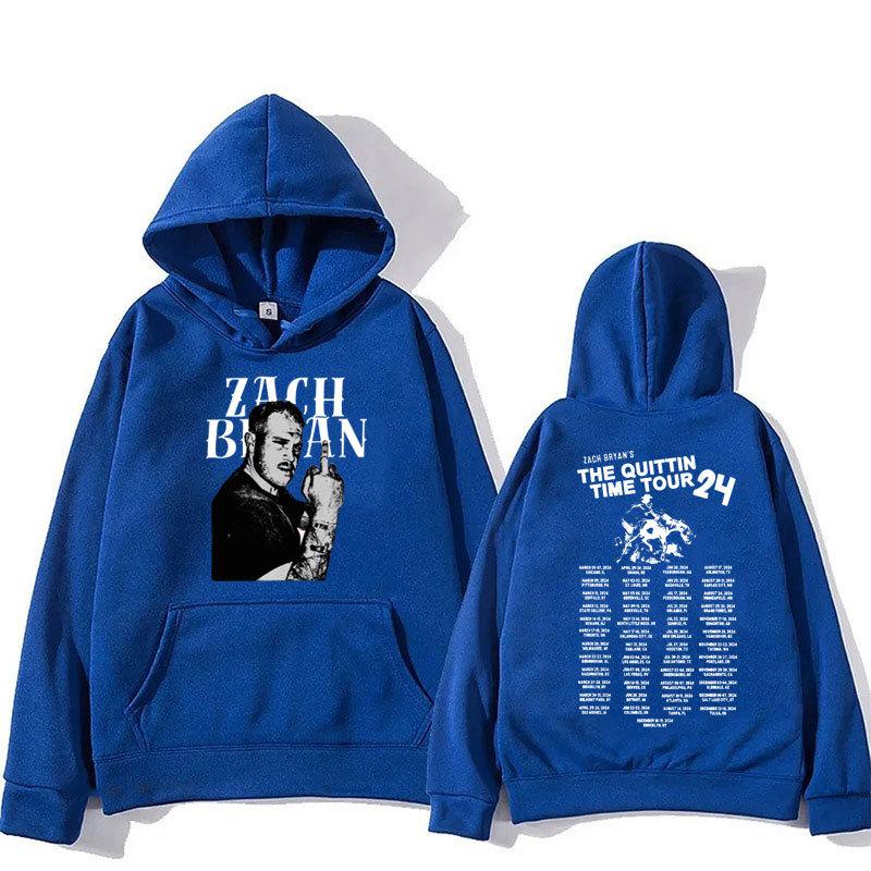Zach Bryan The Quittin Time Tour  Hoodies Vintage