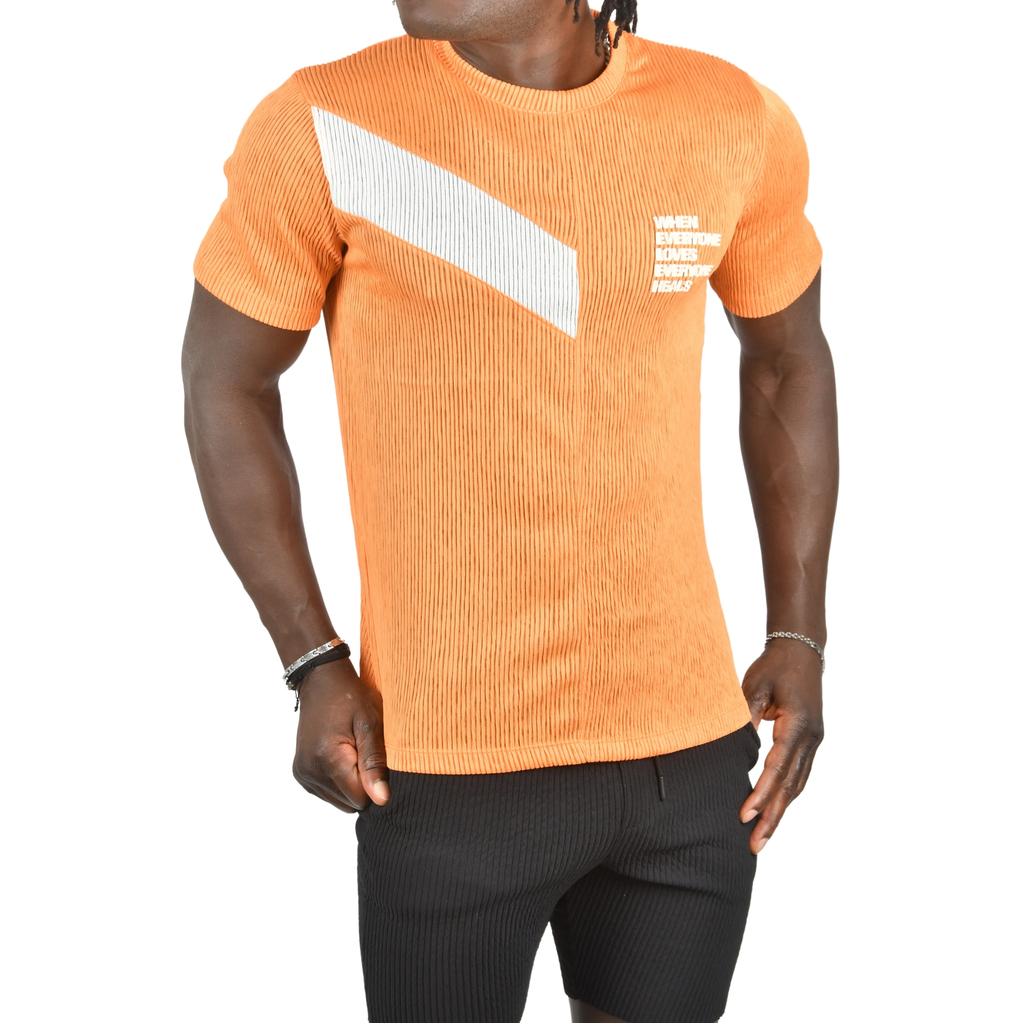 Облегающая трикотажная футболка DeepSEA из лайкры с круглым вырезом 2403230