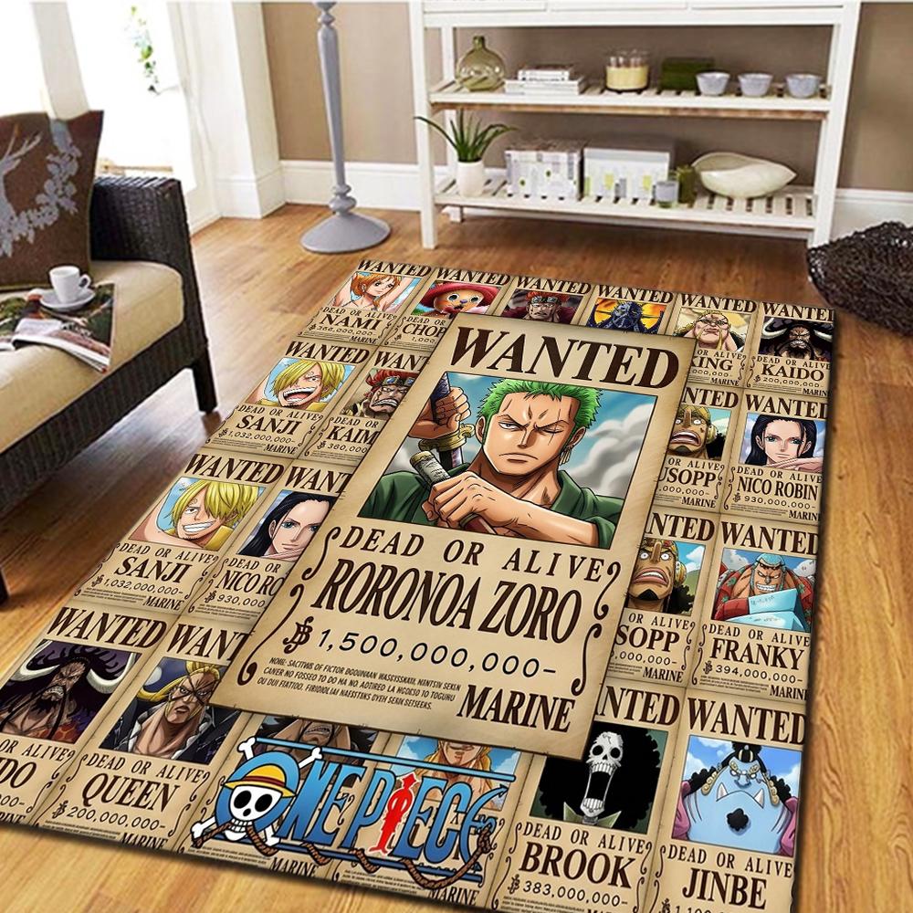 One Piece Poster Bedroom Living Room Carpet, Home Decor Cool Movie Mat Play Floor Rug -HE126