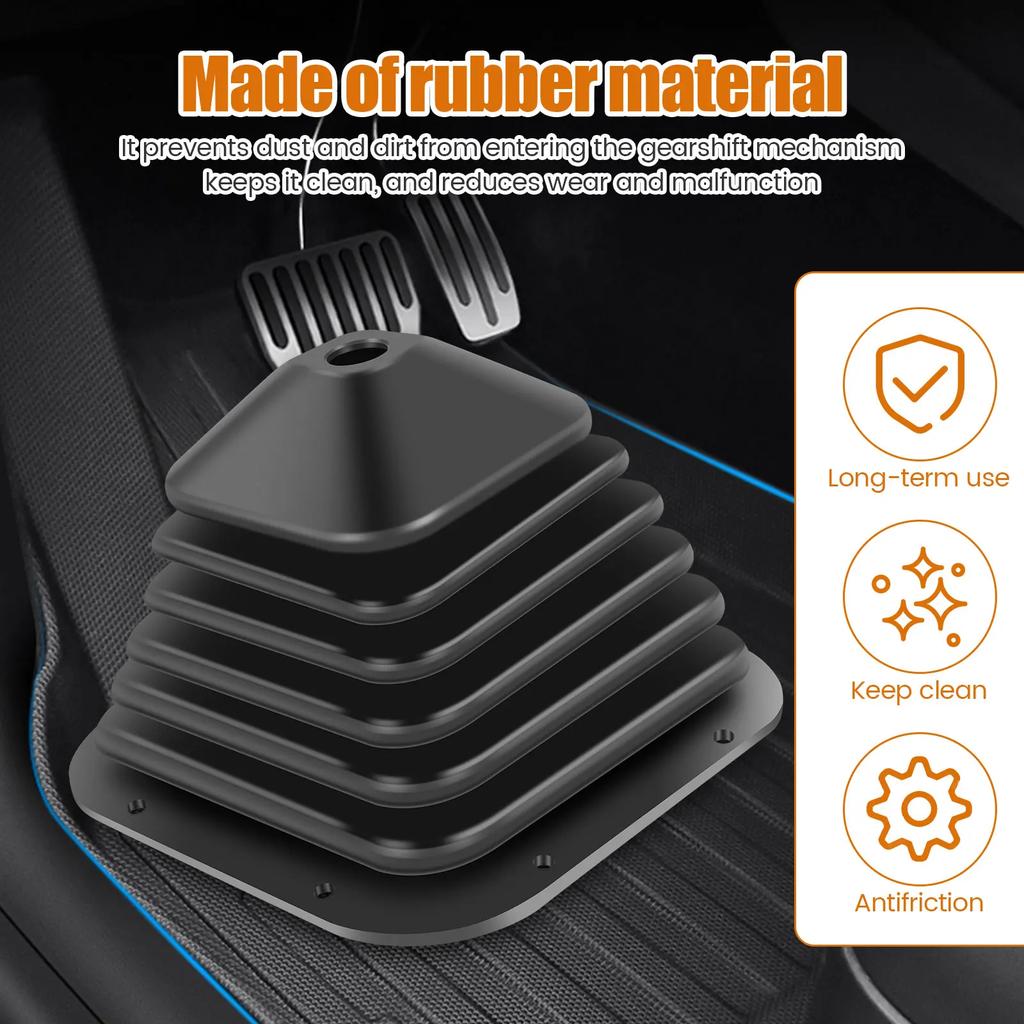 Резиновый чехол на рычаг переключения передач, подходит для автоматической и механической коробки передач, резиновый тканевый гофрированный пыльник для Kenworth