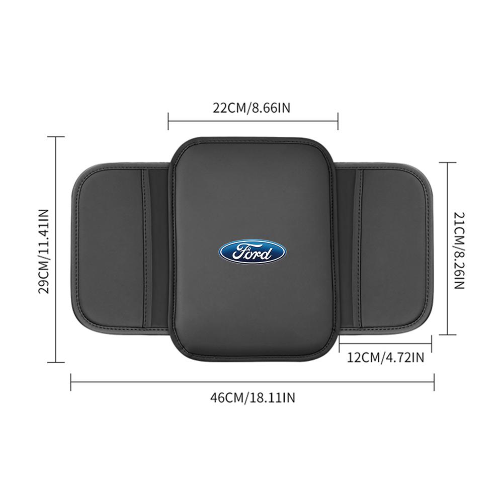 Car Styling Center Console Cover Protector Pad Armrest Cushion For Ford Focus Kuga Mondeo Smax Fiesta Ranger Mustang Edge Escape cv20