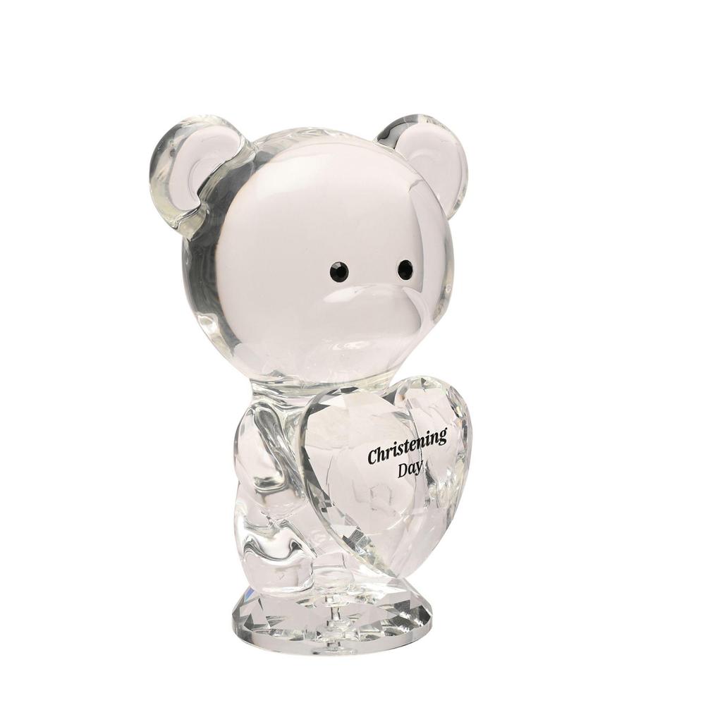 Crystocraft Crystal Bear - Christening Day