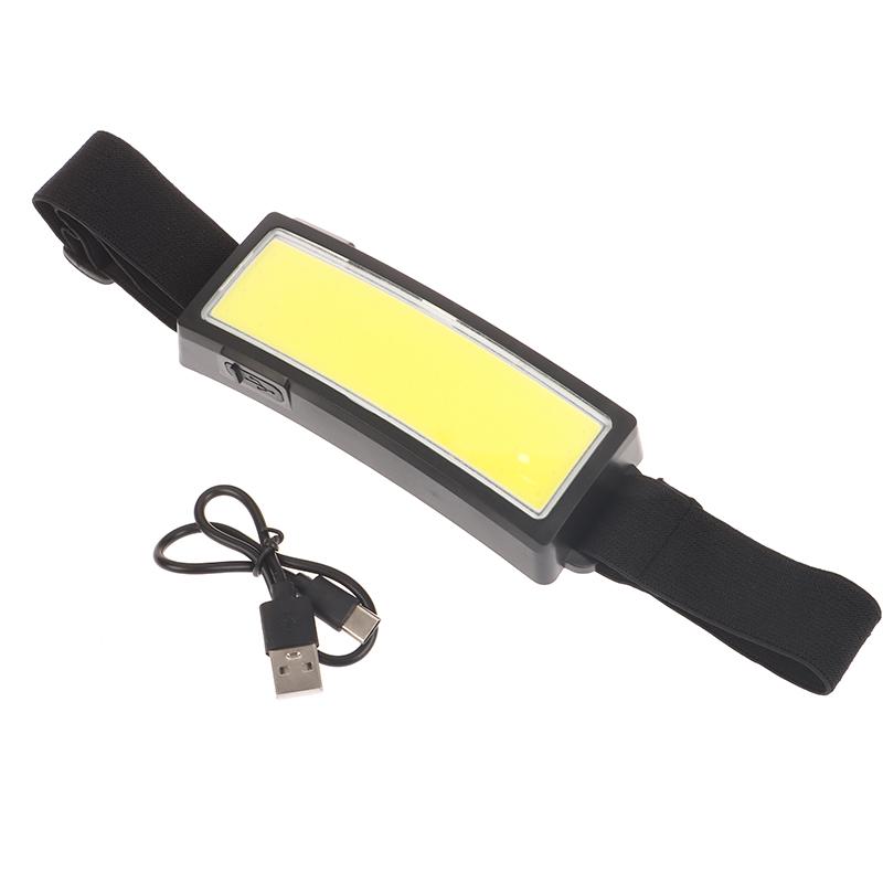 Портативные светодиодные фонари Cob, 3-режимные уличные фонари, встроенный аккумулятор, перезаряжаемый через USB, фонарь для кемпинга, рыбалки, скалолазания