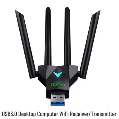 USB 3.0 Двухдиапазонный 5G WiFi Адаптер 1300 Мбит/с Высокоскоростной Сквозь Стены для ПК