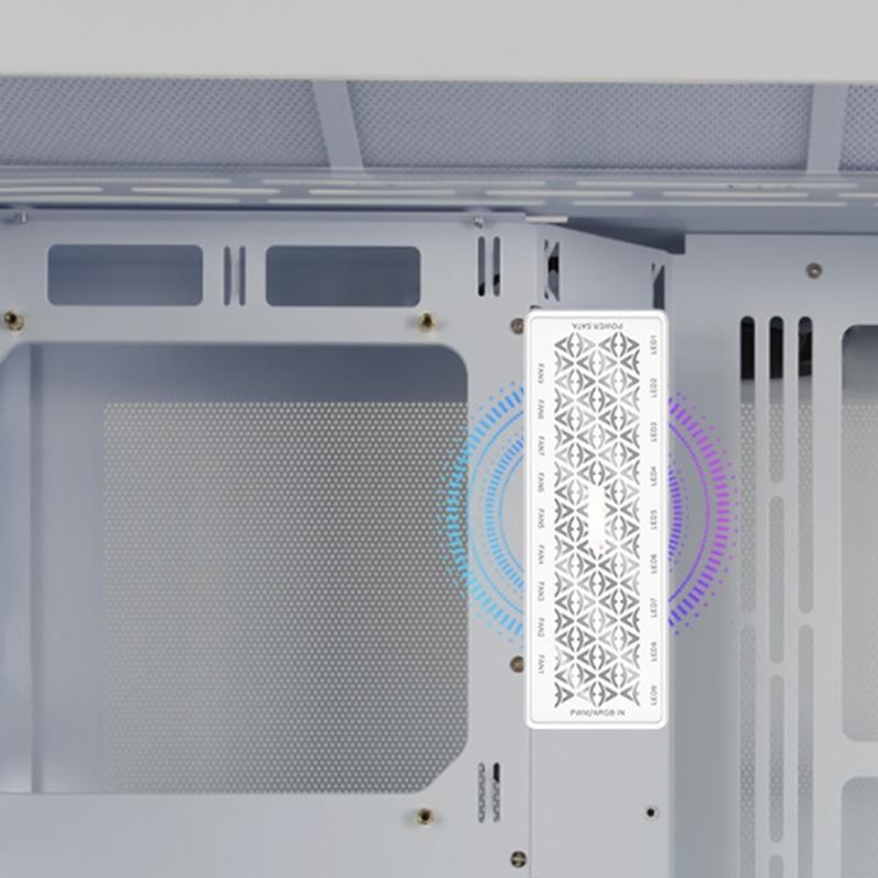1-9 портов 2 в 1 ARGB + PWM Fan HUB 5V 3Pin ARGB Chassis Fan Controller Expansion Adapter