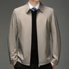Men's Spring and Autumn New Middle-aged Men's Jacket Lapel Thin Middle-aged and Elderly Business Casual Men's Jacket Dad Wear