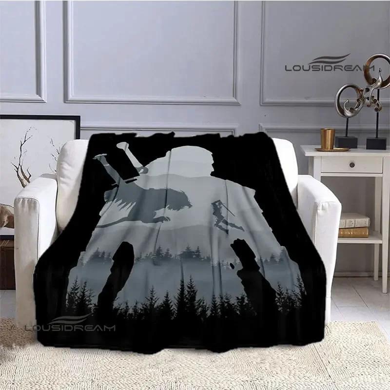 W-Witcher game Printing blanket Flange Warm blanket picnic blanket Home travel blanket bed linings Birthday Gift  picnic blanket