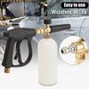 Pressure Washer Foam Cannon Kit with 5 Nozzle Heads Adjustable Spray Patterns Quick Connector Design Pressure Washer Cleaning Tool