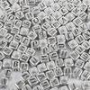 Бусины для браслетов ручной работы Акриловые цифры Бусины с английскими буквами Наборы детских бусин ручной работы Аксессуары для украшений Бусины россыпью Квадратные бусины