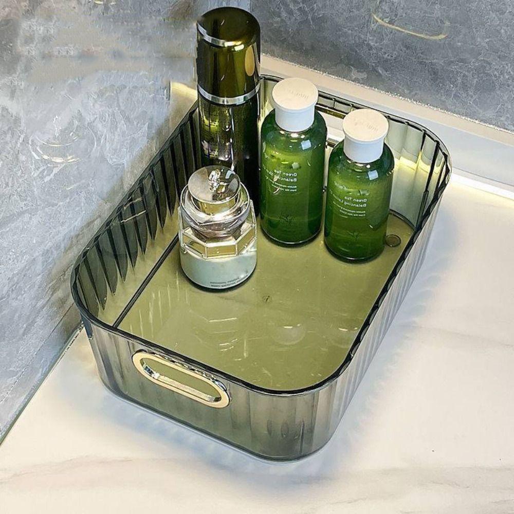 Коробка для хранения косметики из ПЭТ, прозрачная сортировочная корзина, высококачественная корзина для хранения