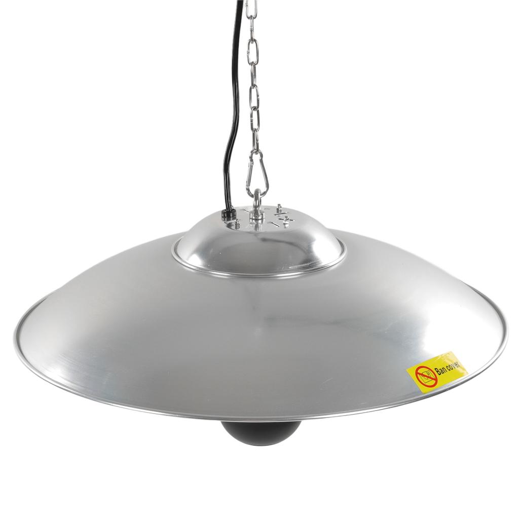 Hanging Heater Aluminium Alloy 2 Gears IP44 Waterproof Ceiling Patio Heater with Remote Control LED