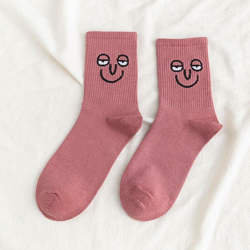 1 Pair Korea Funky Harajuku Trend Women Candy Colors Casual Funny Socks Girl Kawaii Socks Unisex Surprise Mid Women Crew Socks