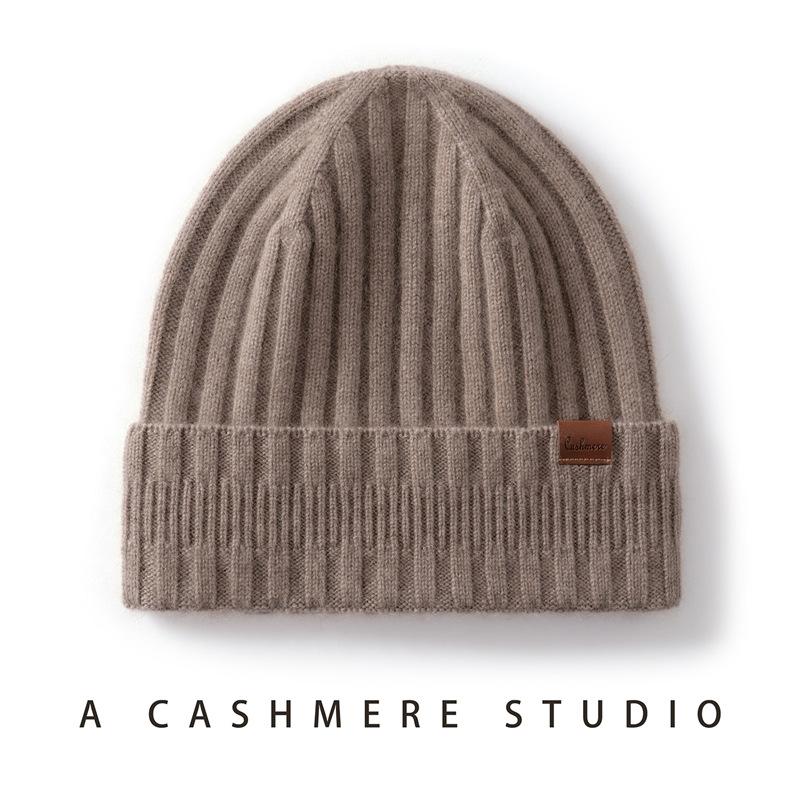 Cashmere hat men and women outdoor cycling skiing windproof wool hat autumn and winter knitted warm hat