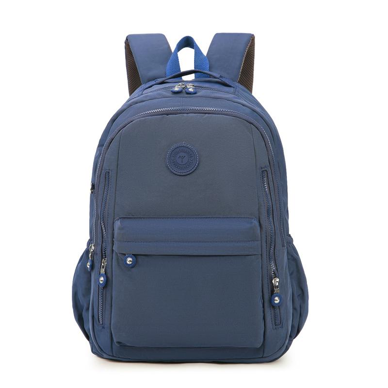 Water-Repellent Oxford Bag Large Capacity Women's Backpack Outdoor Travel Bag Lightweight Student Schoolbag