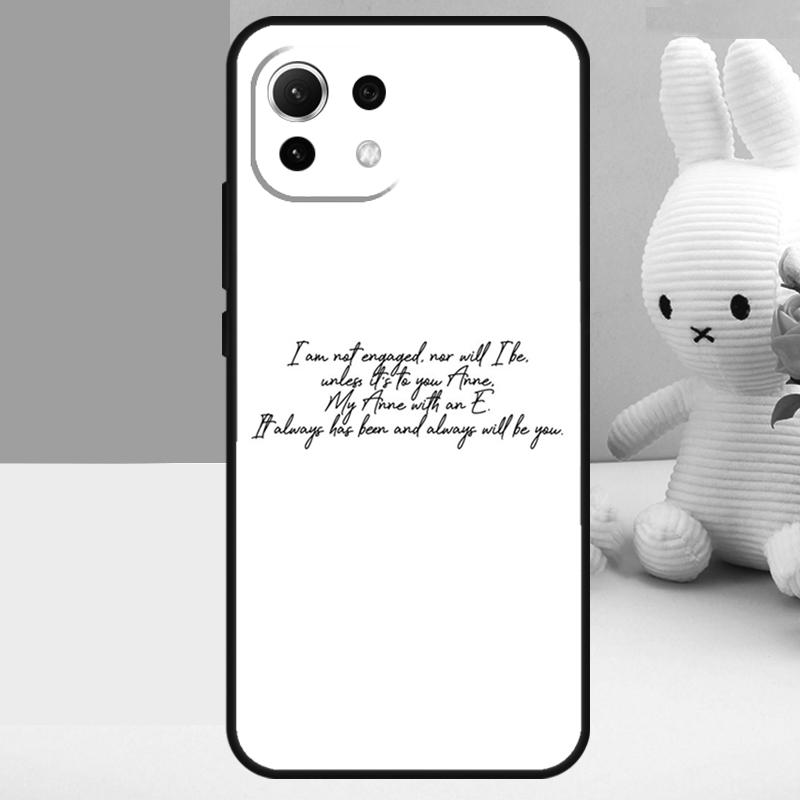 Чехол Anne with an E для Xiaomi 17 Pro Max 14 15 Ultra 13T 14T 15T POCO X7 Pro X5 X6 F5 F6 F7 F8 Ultra Funda