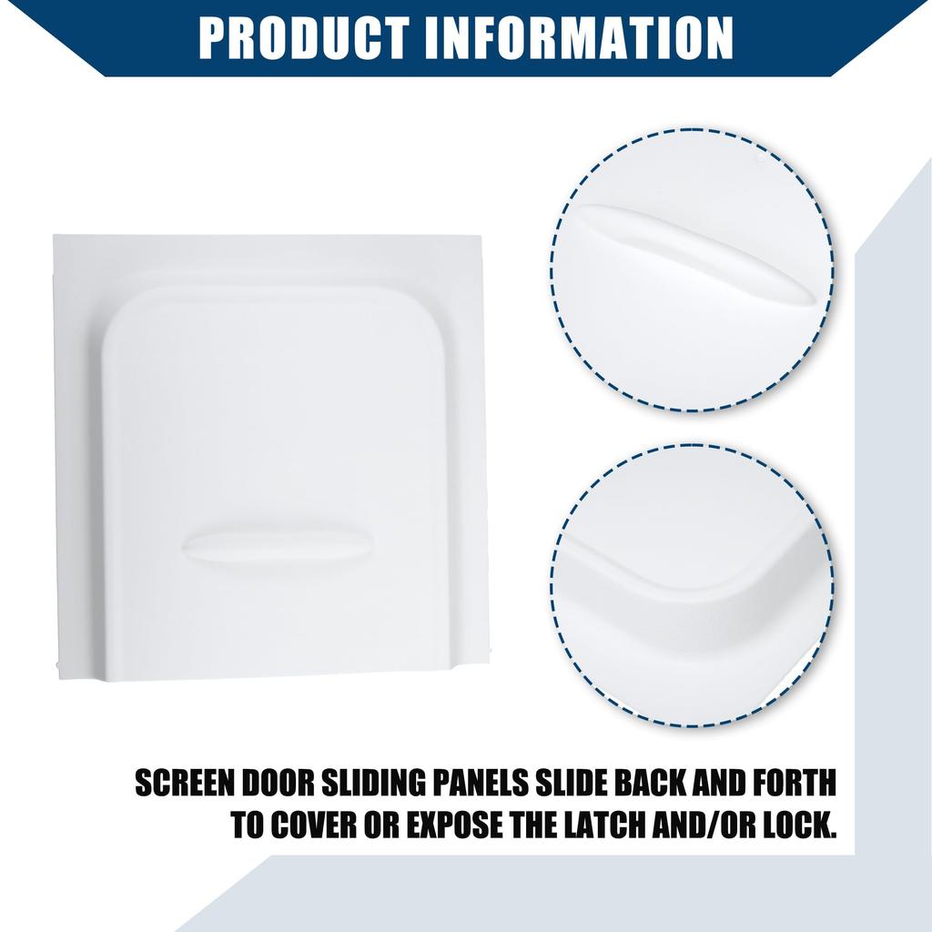 Hihaha RV Panel Shield Door Sliding Panel with Slide Stopper Replacement Parts for and Cars 2 Pieces Trailers, Campers, /